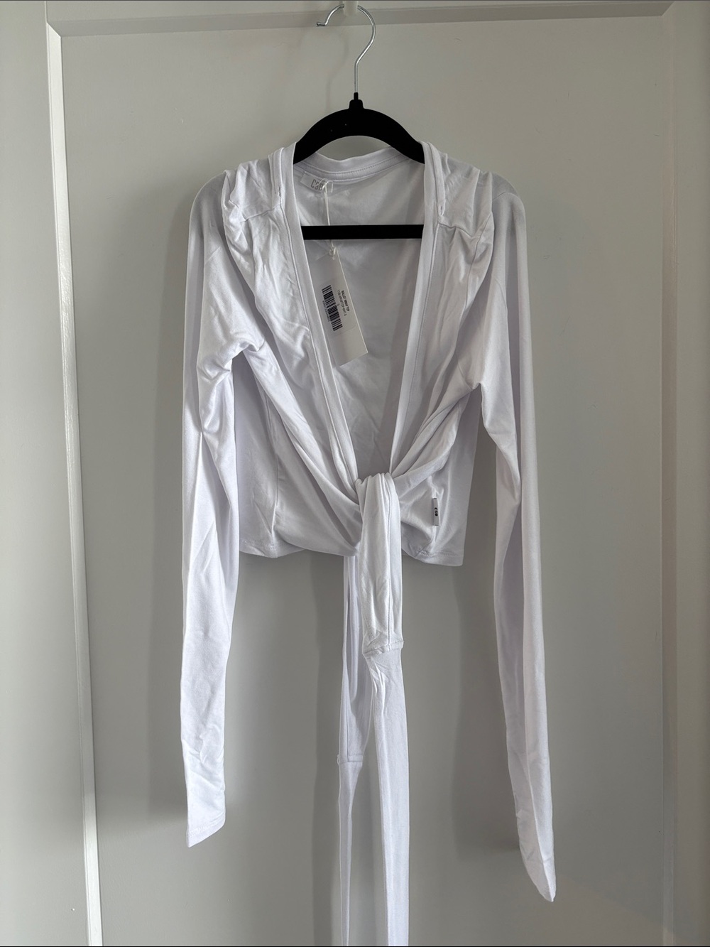 CSB White Ballet Wrap Top